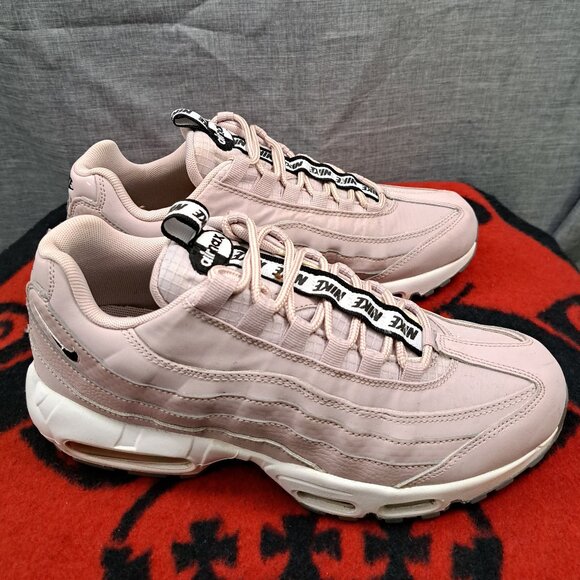 %Size 8.5 Men Nike Air Max 95 SE Particle Rose Black Suede Leather / A 18 main image 8